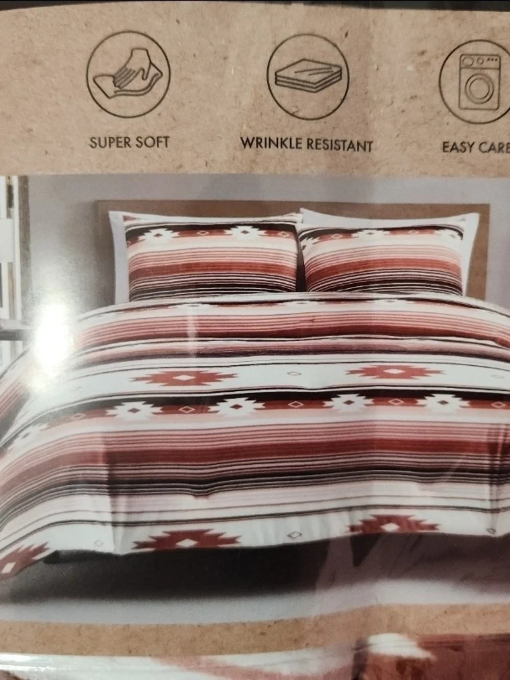 Wrangler King 3-Piece Plush Comforter Set in Pink/coral/burgundy